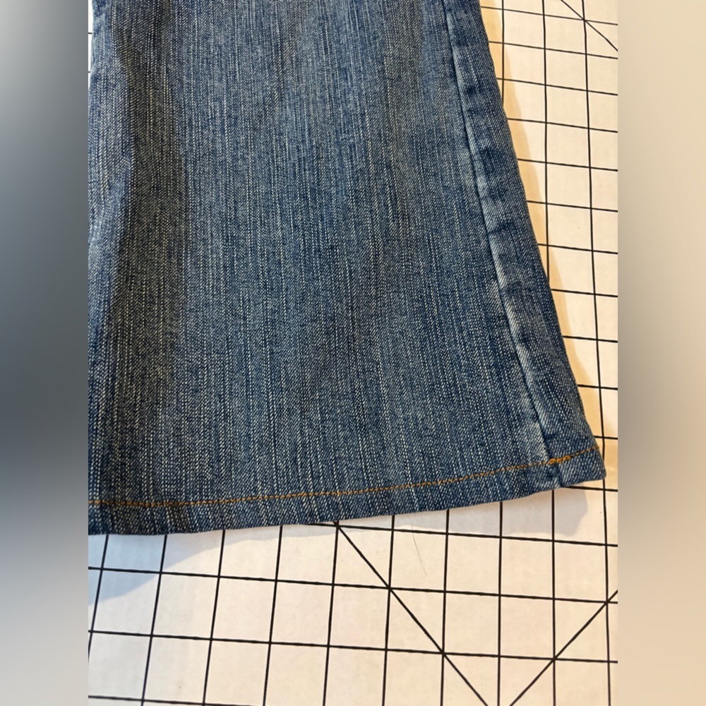 RARE 7 For All Mankind + Zac Posen Blue Flare Jeans with Botanical Embroidery - Picture 5 of 15